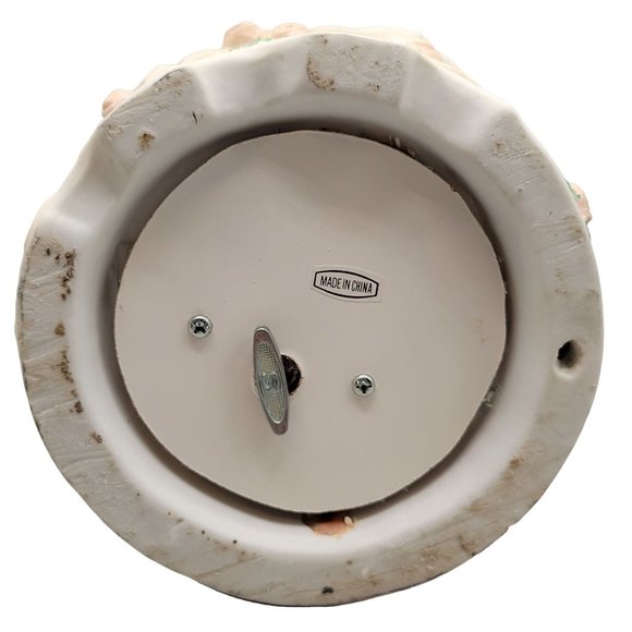 Victorian Santa Musical Porcelain Bisque Santa Claus Geese Roses Bells - Picture 9 of 11